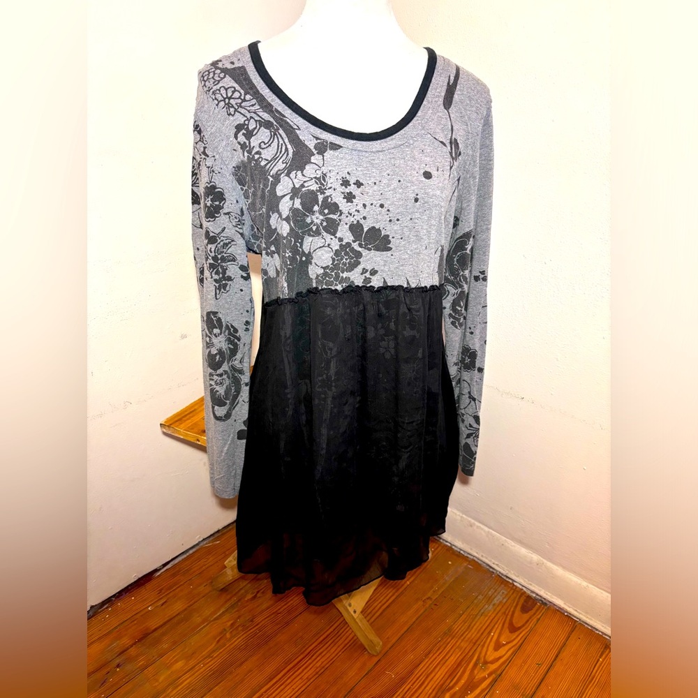 Diane Gilman Long Sleeve Floral Dress